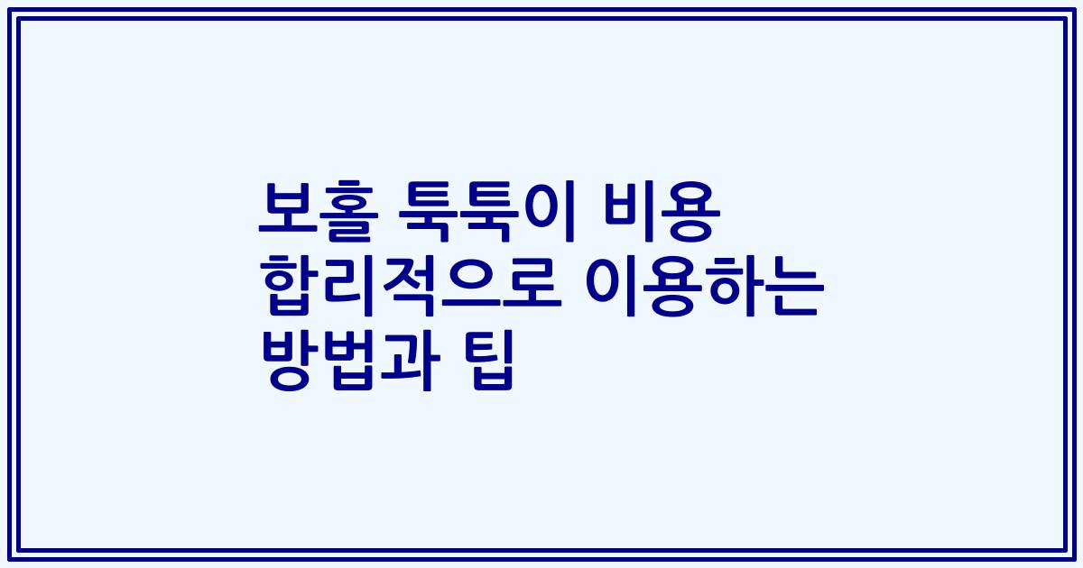 보홀 툭툭이 비용 합리적으로 이용하는 방법과 팁
